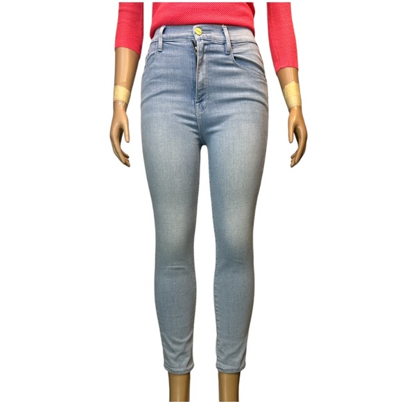 Frame Denim Ali High Rise Cigarette in Blue Opus Cropped Skinny size 28 - Picture 7 of 16